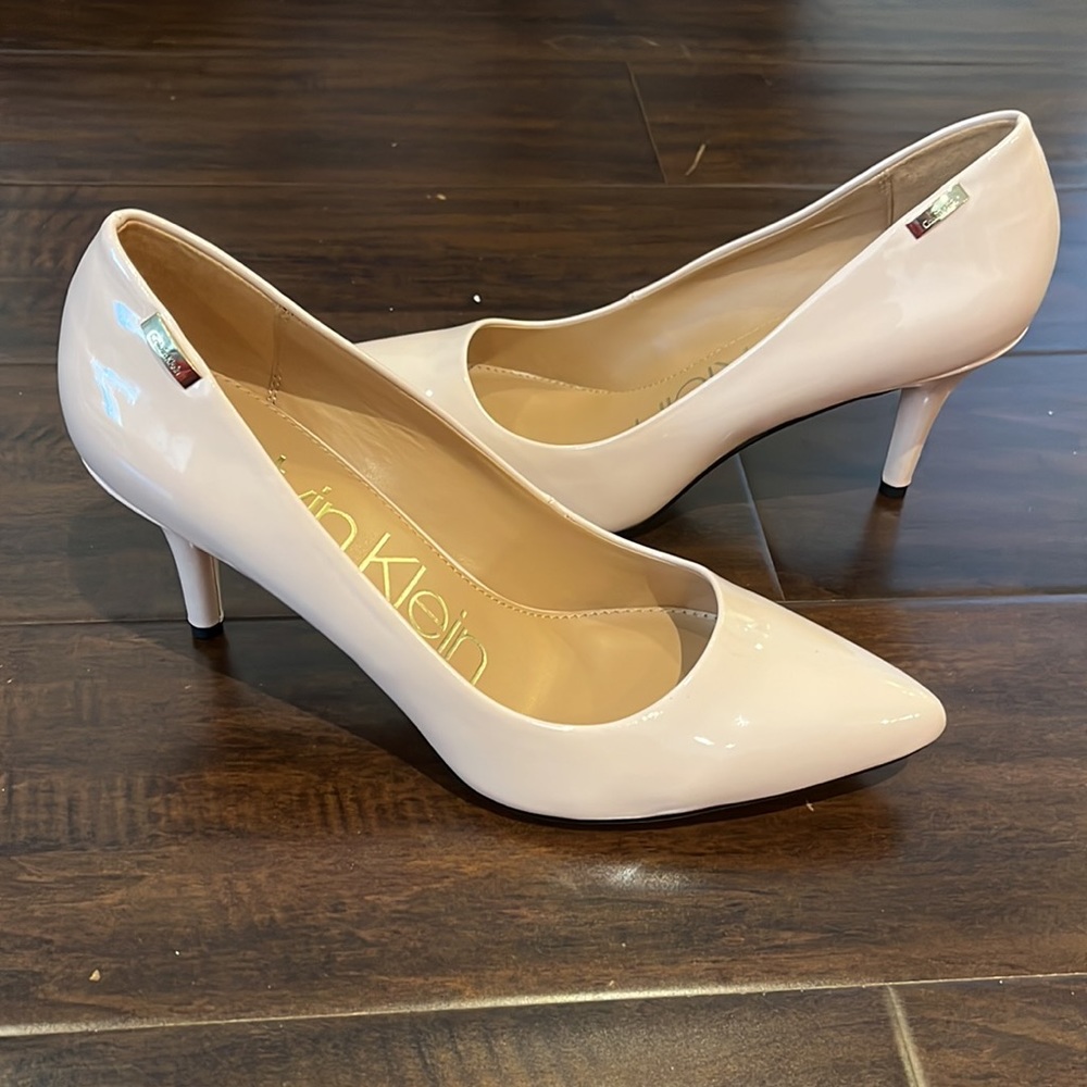 Calvin Klein Nude Patent Pump - 9